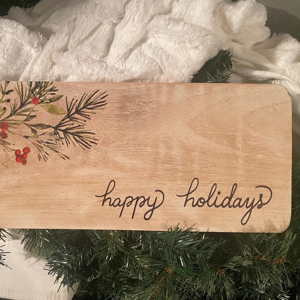 Happy Holidays tray 🎄